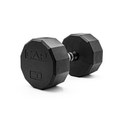 CAP Barbell 12-Sided Coated Dumbbell, 20 LB