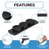 LORESO Magnetic Gun Mount Holder Holster for Handgun and Tactical Pistol, Rubber Coated Magnet - Pack of Two view 2