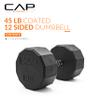 CAP Barbell 12-Sided Coated Dumbbell, 45 LB view 2