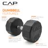CAP Barbell 12-Sided Coated Dumbbell, 45 LB view 3