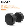 CAP Barbell 12-Sided Coated Dumbbell, 25 LB view 2