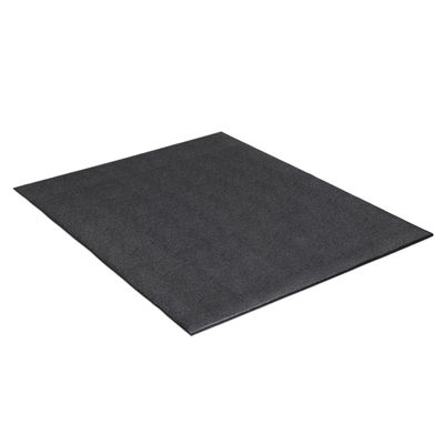 CAP Barbell Premium Stationary Bike Mat, Exercise Equipment Mat, Home Gym Floor Protection, Black, Pebble Design, 48" x 36" x , Square Edges