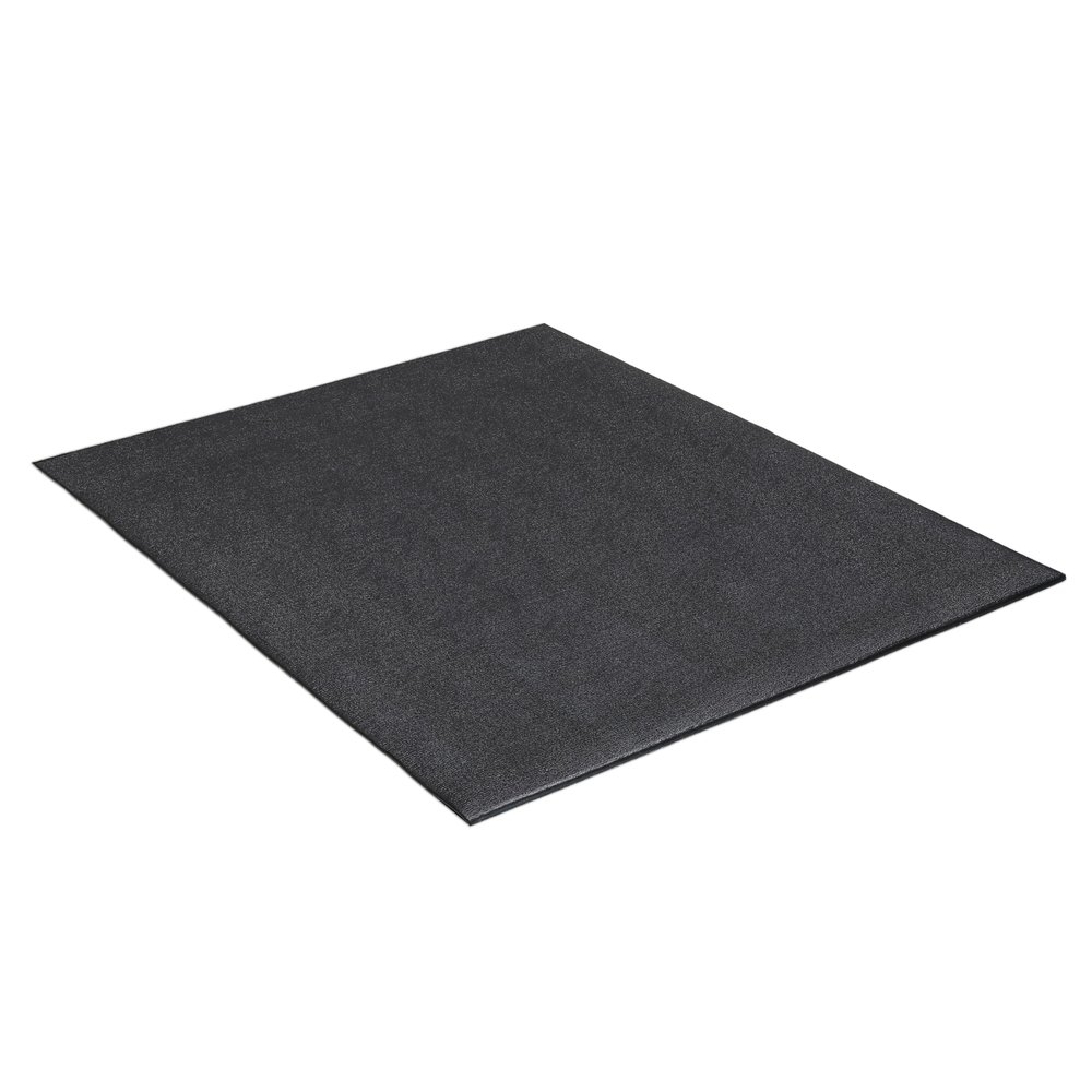 CAP Barbell Premium Stationary Bike Mat, Exercise Equipment Mat, Home Gym Floor Protection, Black, Pebble Design, 48" x 36" x , Square Edges