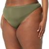 Amazon Essentials Women's Microfiber Underwear (Hipster & Thong, Available in Plus Size), Pack of 6, Dark Military Green/Rose/Soft Pink, Small view 4