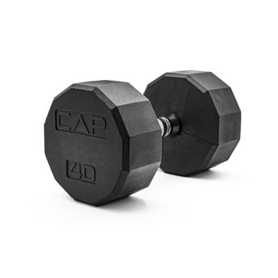 CAP Barbell 12-Sided Coated Dumbbell, 40 LB