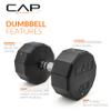 CAP Barbell 12-Sided Coated Dumbbell, 40 LB view 3