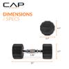 CAP Barbell 12-Sided Coated Dumbbell, 10 LB view 4