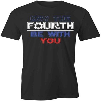 4th Be with U T-Shirt | Black, Printed Tees, Graphic Tshirts