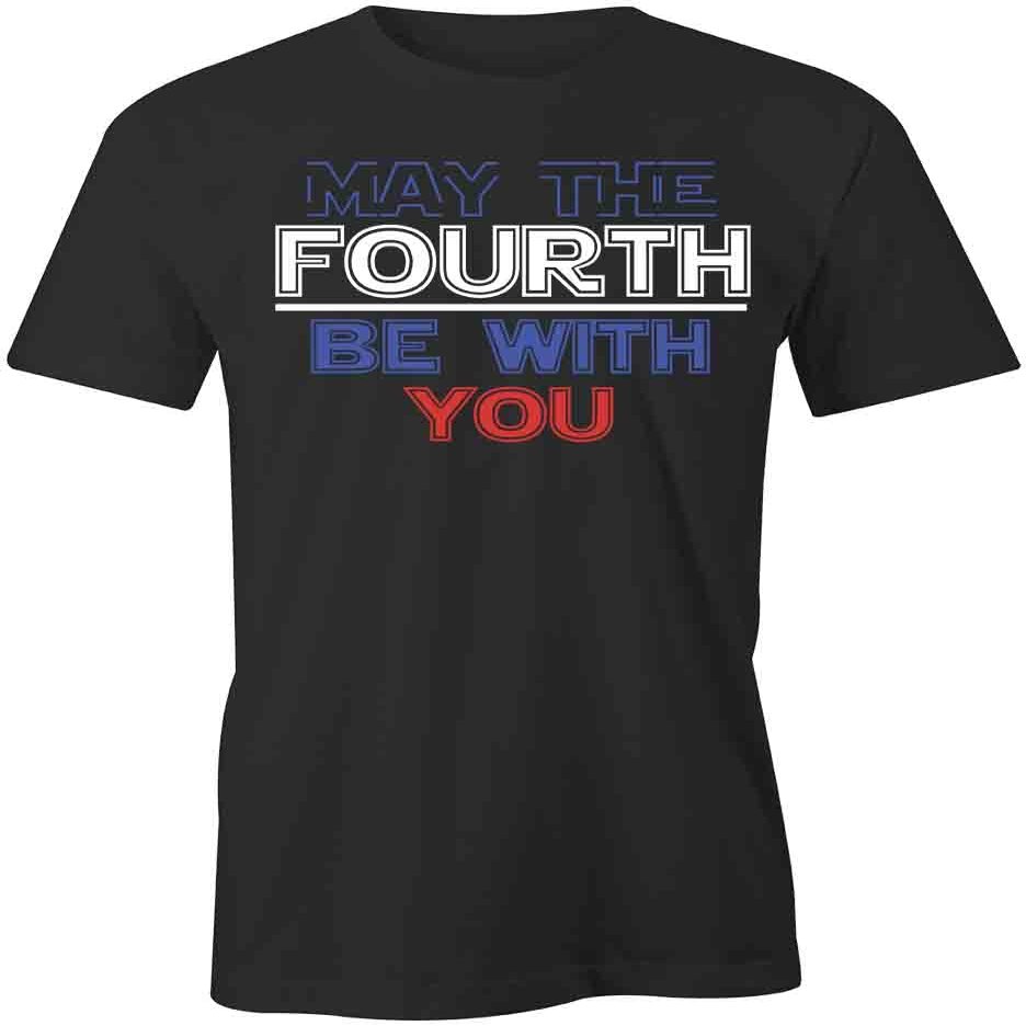 4th Be with U T-Shirt | Black, Printed Tees, Graphic Tshirts