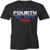 4th Be with U T-Shirt | Black, Printed Tees, Graphic Tshirts view 1
