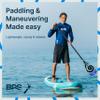 BPS Carbon and Fiberglass Shaft Paddles Koru and Classic Padddles 2-Piece (Carbon Fiber Shaft - Koru Blue, 2-Piece SUP Paddle) view 3