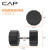 CAP Barbell 12-Sided Coated Dumbbell, 50 LB view 4