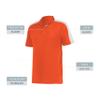 Augusta Sportswear Bi-Color Vital Polo, Orange/White, 2XL view 4