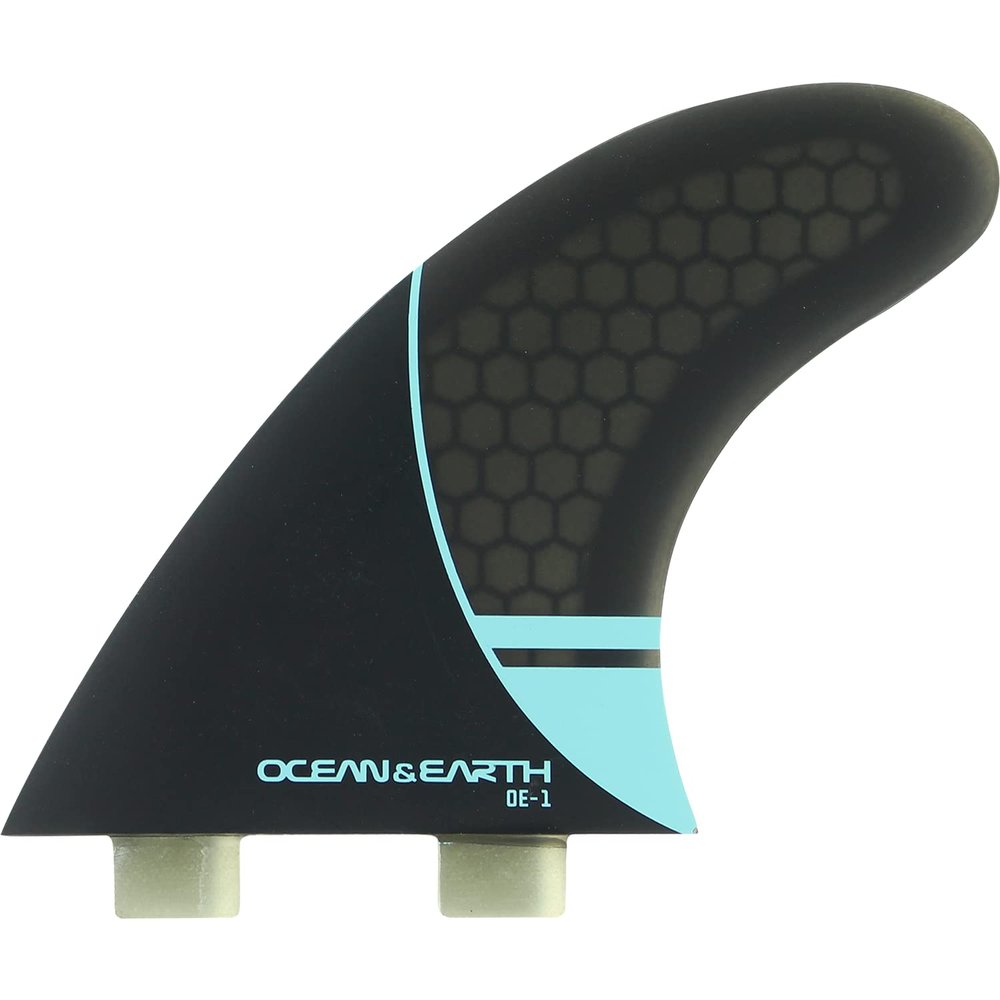 O&E - Ocean and Earth OE-1 Whip Thruster Dual Tab Medium - Black/Blue Surfboard FIN