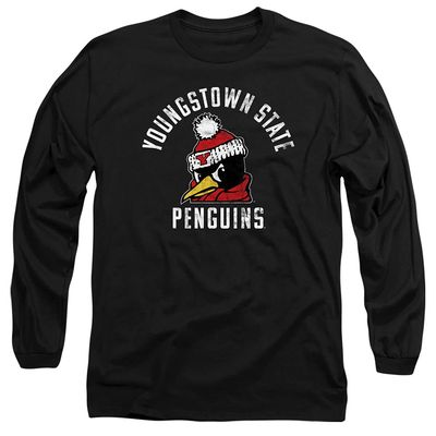 Youngstown State University Official Ysu Penguins Logo Unisex Adult Long-Sleeve T Shirt,Black, 3X-Large