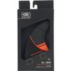 O&E - Ocean and Earth OE-1 Whip Thruster Dual Tab Small - Black/Red Surfboard FIN view 2