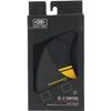 O&E - Ocean and Earth OE-2 Control Thruster Dual Tab Large - Black/Orange Surfboard FIN view 2