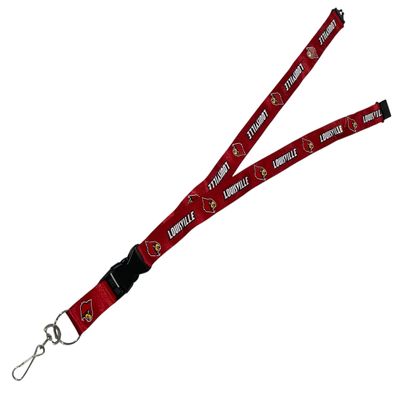 Pro Specialties Group NCAA Louisville Cardinals Lanyard Breakaway Closure with Detachable Key Ring Style