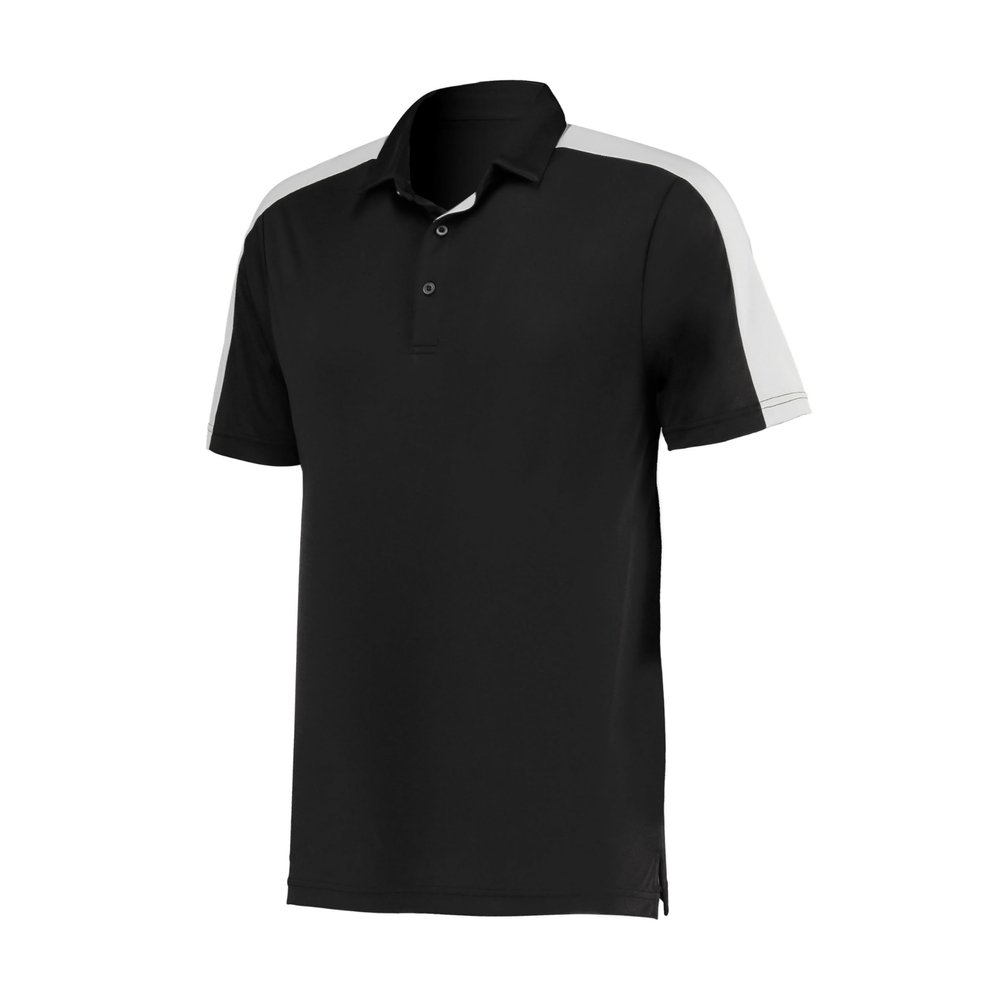 Augusta Sportswear Bi-Color Vital Polo, Black/White, 2XL