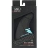 O&E - Ocean and Earth OE-2 Control Thruster Single Tab Medium - Black/Blue Surfboard FIN view 2
