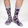 Good Luck Sock Men's Eggplants Socks, Big & Tall, Shoe Size 13-17 view 2
