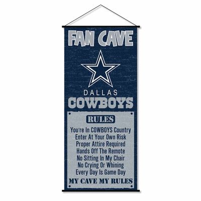 Dallas Man Cave Fan Banner Wall Door Scroll