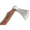 Hand Forged Viking Bearded Axe  1075 High Carbon Steel, Handmade Medieval Style Camping & Hunting Axe with Ash Wood Handle and Leather Sheath (Snake) view 2