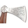 Hand Forged Viking Bearded Axe  1075 High Carbon Steel, Handmade Medieval Style Camping & Hunting Axe with Ash Wood Handle and Leather Sheath (Snake) view 3