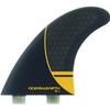 O&E - Ocean and Earth OE-1 Whip Thruster Dual Tab Large - Black/Orange Surfboard FIN view 1