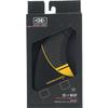O&E - Ocean and Earth OE-1 Whip Thruster Dual Tab Large - Black/Orange Surfboard FIN view 2