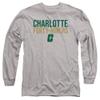 University of North Carolina at Charlotte Official Stacked Unisex Adult Long-Sleeve T Shirt,Athletic Heather, 3X-Large view 1
