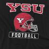 Youngstown State University Official Football Helmet Unisex Adult T-Shirt, Black, 4X-Large view 2