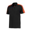 Augusta Sportswear Bi-Color Vital Polo, Black/Orange, 2XL view 1