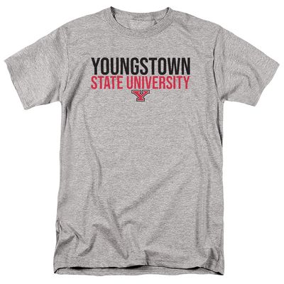 Youngstown State University Official Stacked Unisex Adult T-Shirt, Stacked, 5X-Large