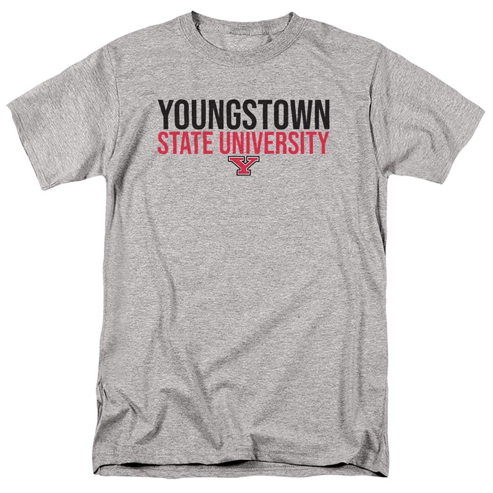 Youngstown State University Official Stacked Unisex Adult T-Shirt, Stacked, 5X-Large