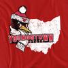 Youngstown State University Official State Shape Unisex Adult T-Shirt, State Shape, 4X-Large view 2