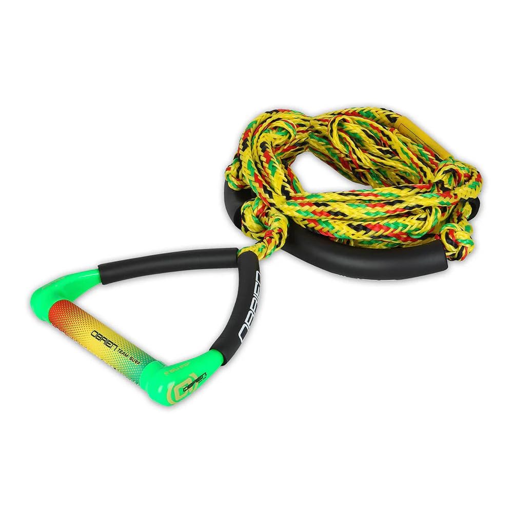O'Brien Team Wakesurf Rope 9 Foot w/Takeoffs, Rasta