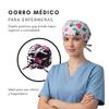 SOULMATE Women's Printed Scrub Cap, Gray Cats view 4