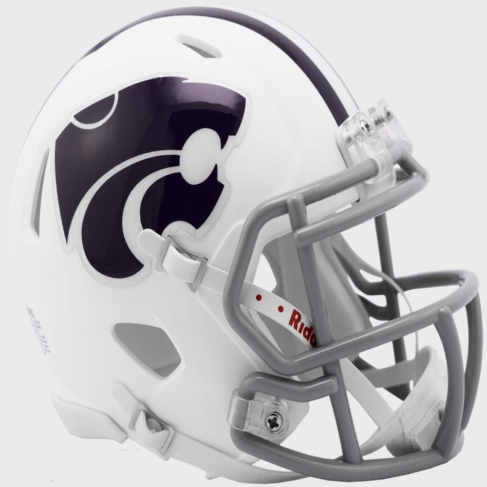 Kansas State Wildcats Alternate White Revolution Speed Mini Football Helmet