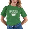 Go All Out XX-Large Kelly Green Adult Just Pretend I'm Not Here That's What I'm Doing T-Shirt view 4