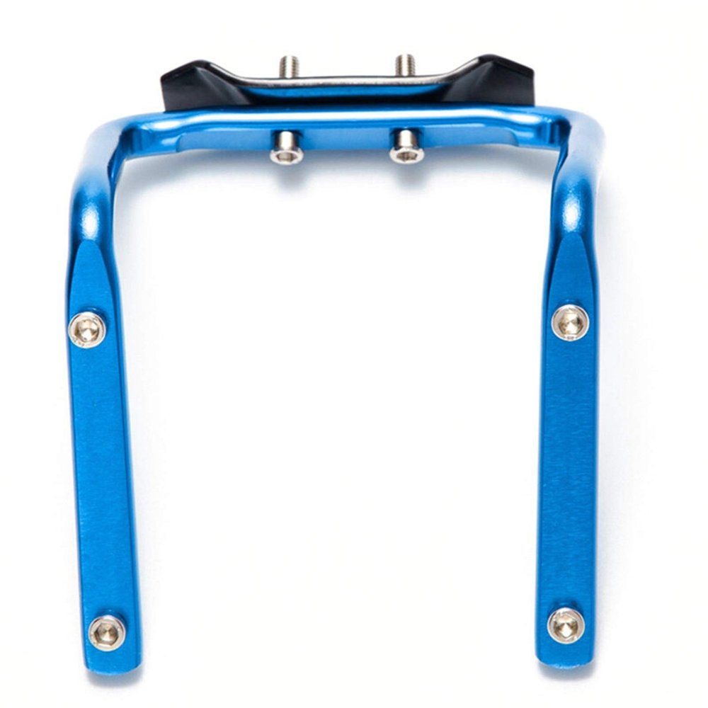 Bicycle Accessories Bicycle Aluminum Bottle Cage Converter Holder Mountain Bike Saddle Double Bottle Cage Adapter Riding Equipment Accessories Bike Parts (Color : Blue)