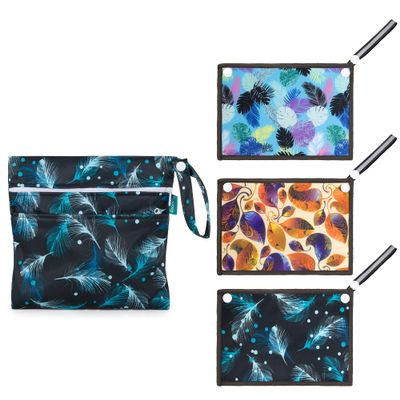 Teamoy 3Pcs Pee Cloth with Storage Bag, Reusable Pee Rag Hygienic Female Urination Solution for Camping, Hiking, Travel, Rectangular