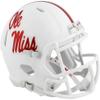 Riddell Mississippi Rebels Alternate White Revolution Speed Mini Football Helmet view 1