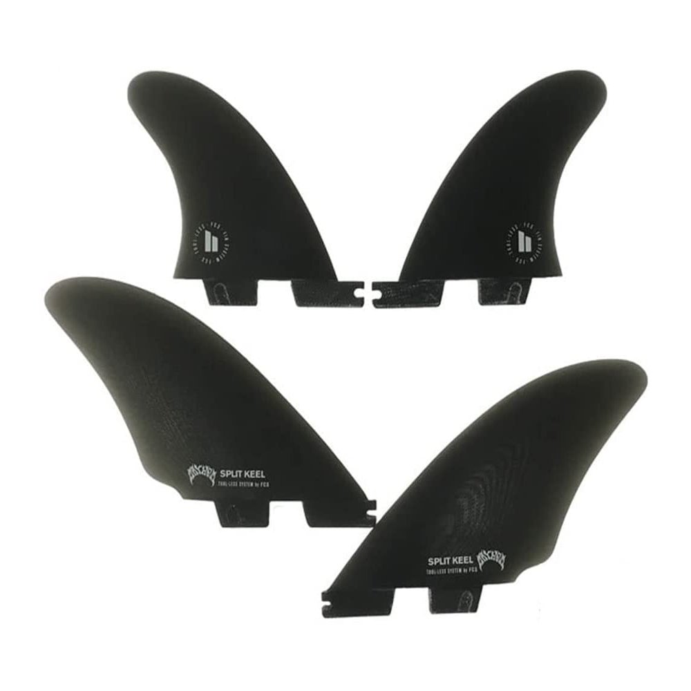 FCS 2 MB PG Split Keel Quad-Fin Set Smoke M Multicolor