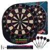 Turnart Electronic Dart Board - Dart Board Electronic Scoreboard for 16 Players - 6 Darts Plastic Tips 50 Soft Tips LED Display Power Adapter Throw Line view 1