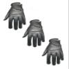 3 Mens EverGrip Black Cabretta Golf Glove (Left Handed Glove for The Right Handed Golfer) (4XL) view 1