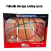 Basketball Rim Mini Basketball Hoop with Basketball, 31cm/12 Diameter Wall-Mounted Basketball Stand, Foldable to Save Space (Color : Style2) view 4