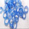 10pcs Swiss Blue Agate Ring Solid Gemstone Band Circle Donut Round Ring Onyx Band Witchcraft Wicca Pendant Rings 22-25mm (red) view 2