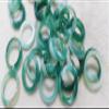 10pcs Swiss Blue Agate Ring Solid Gemstone Band Circle Donut Round Ring Onyx Band Witchcraft Wicca Pendant Rings 22-25mm (red) view 4