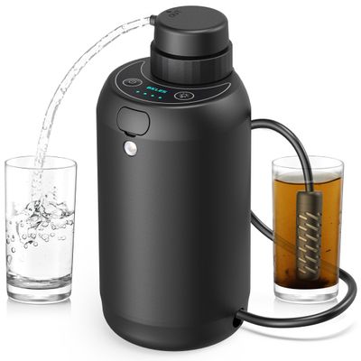 BKLES Water Filter Camping  Electric Portable Water Purifier Survival, 0.01 Micron, 6-Stage Water Filtration System Survival with Emergency Lighting for Hiking, Backpacking, Travel  BK-2000